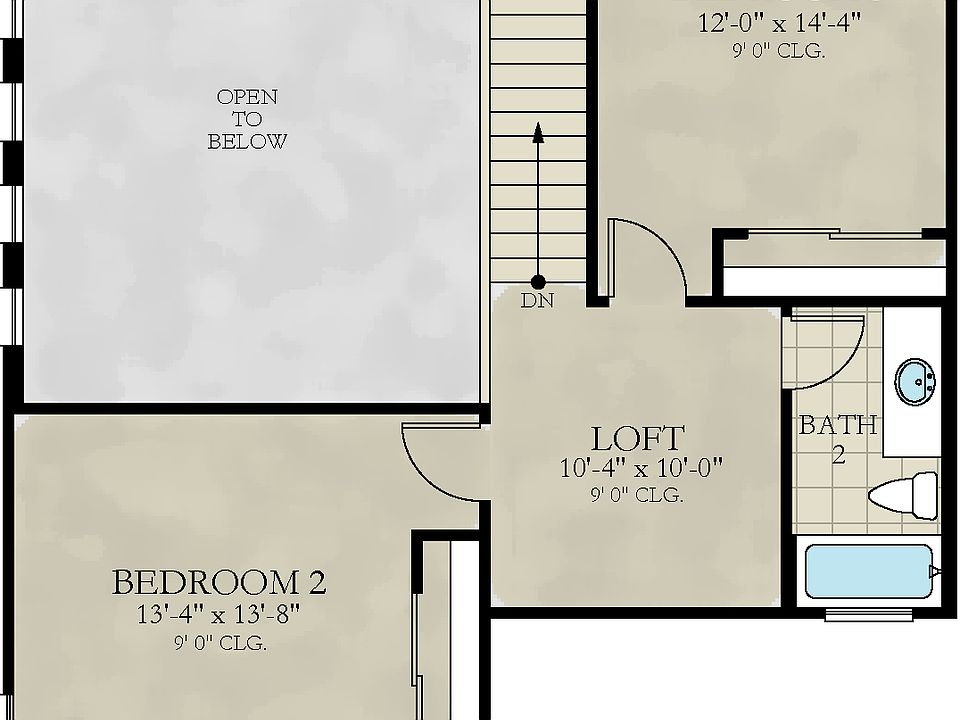 The Courtyard 50 Plan, Hampton Landing at Providence, Davenport, FL