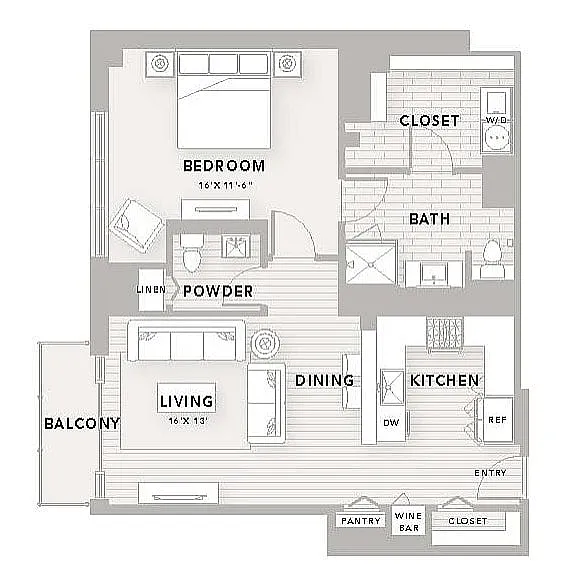 Floor plan A16