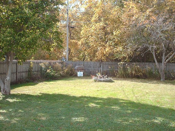 fenced in back yard