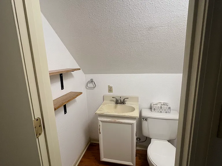 Upstairs half bath