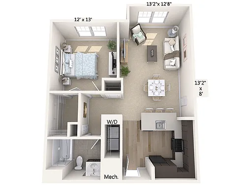 Floor plan A5-811sq-Black