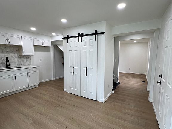 Open concept of kitchen and living room