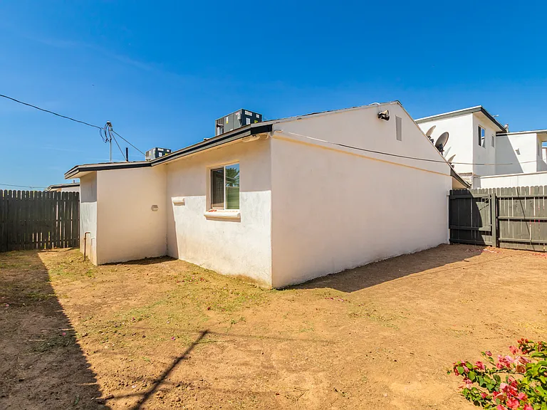 One view of backyard