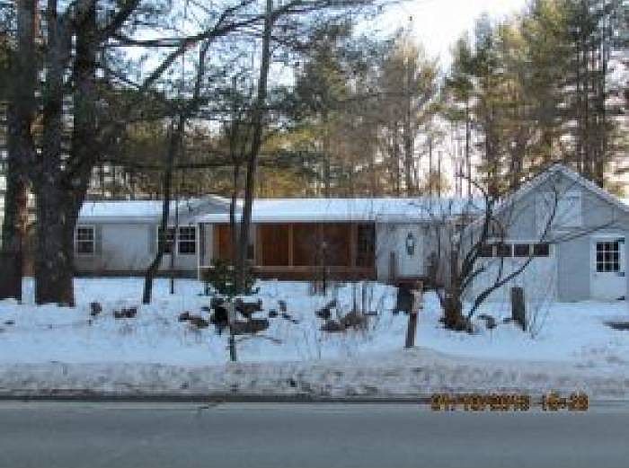 Front of mobile home
