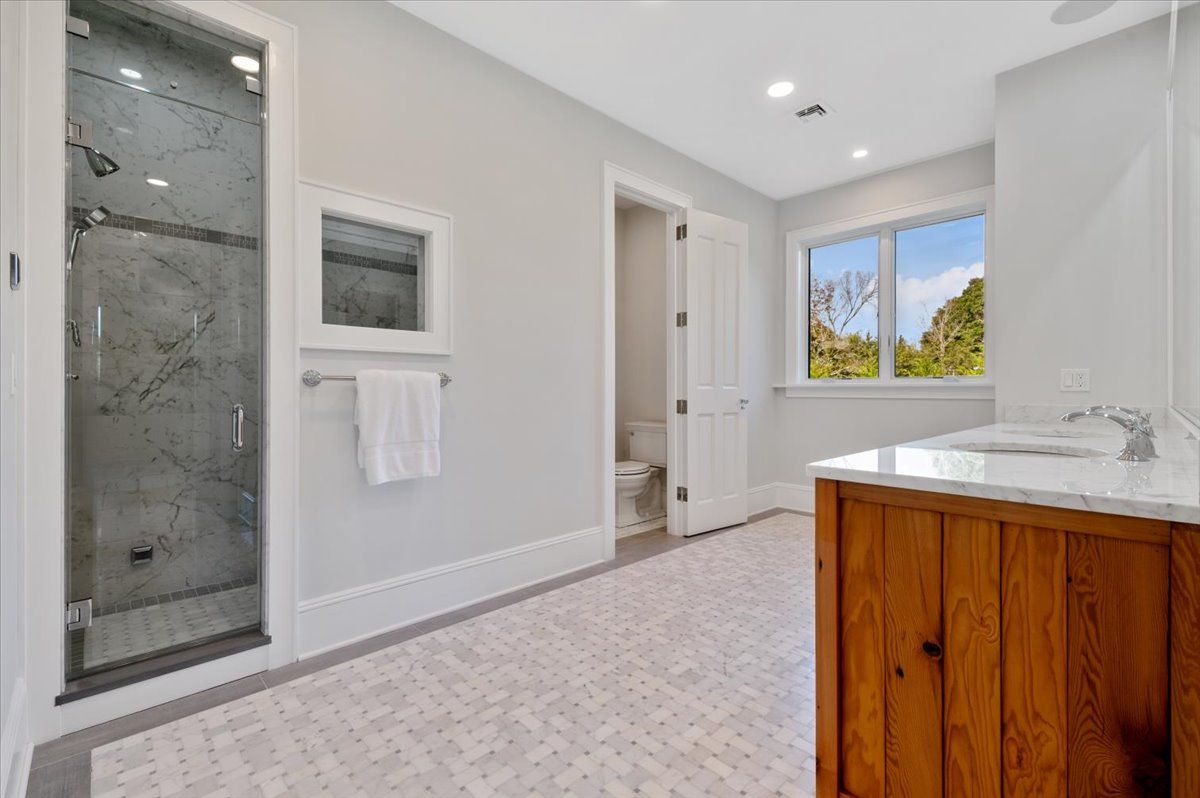Master Bathroom, Steam Shower and Room for a Bathtub