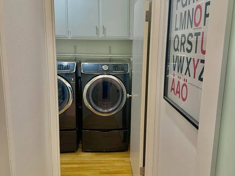 Laundry room and utility closet.