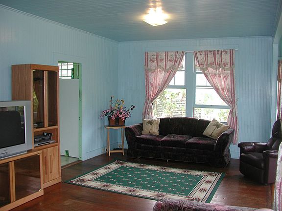 Wood floors are throughout the home. 