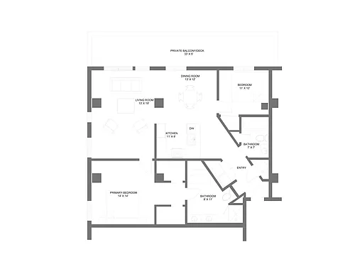 Floor plan 2x2D