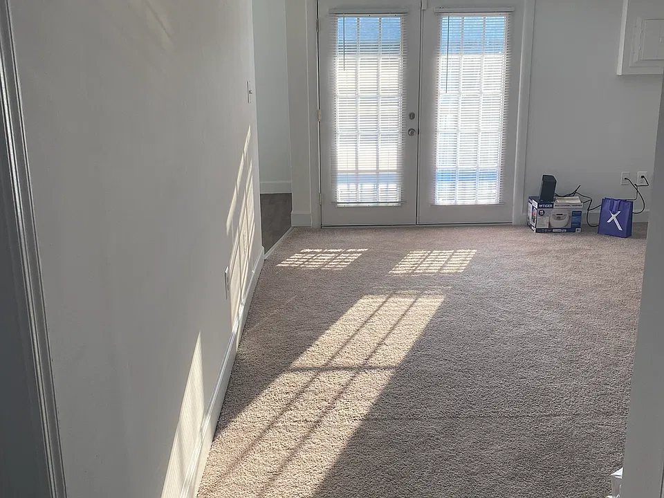 View from the bedroom to living room
