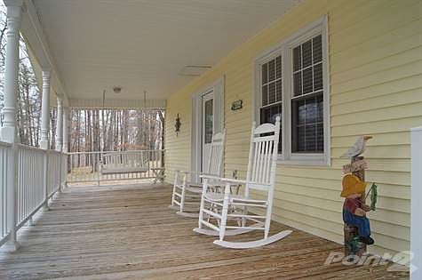 Covered front porch entry