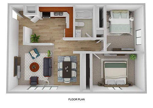 Floor plan Two Bedroom