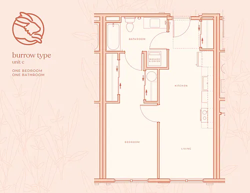 Floor plan One Bedroom C