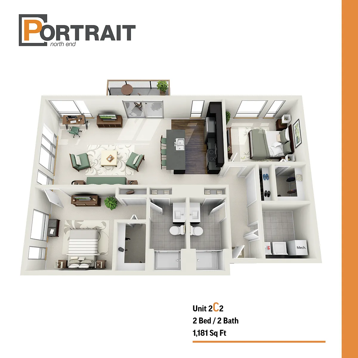 Floor plan 2C2
