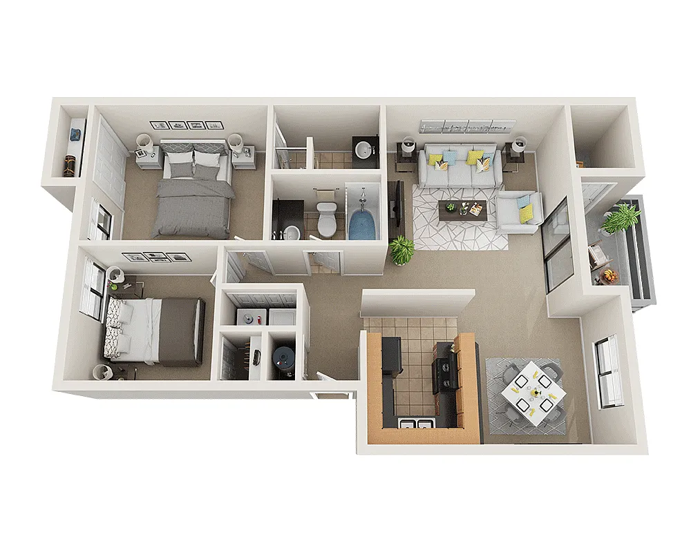 Floor plan Plan B2A