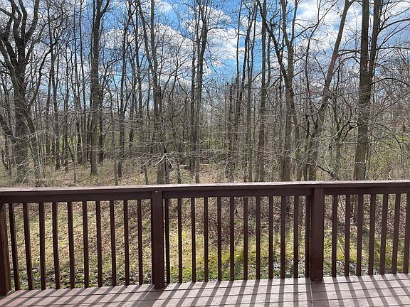 View from deck. Relax with a view to the woods.