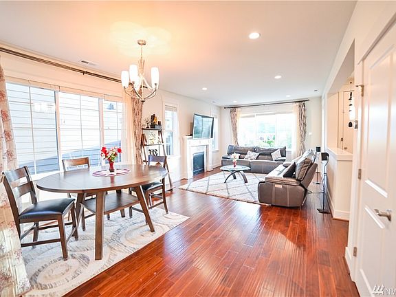 Great room concept combines the living room, dining room and kitchen for easy entertaining or just relaxing. Beautiful hardwood floors grace the main living areas.