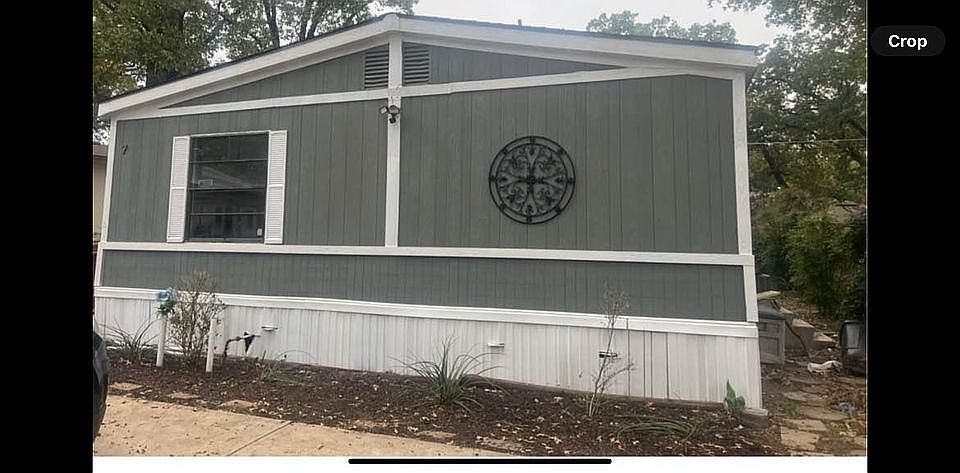 Front of mobile home