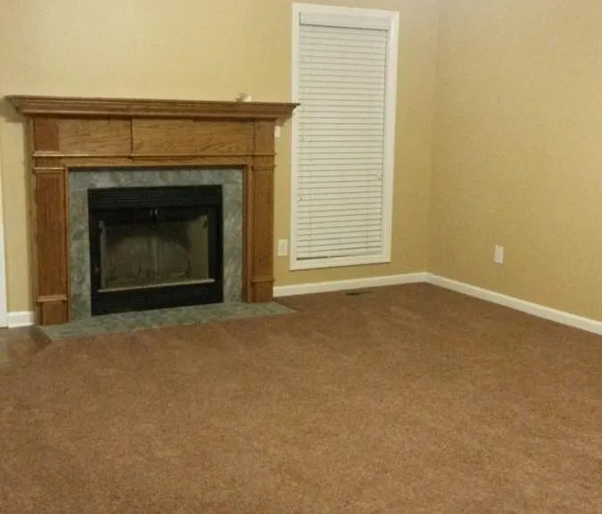 living room; fireplace for looks ONLY