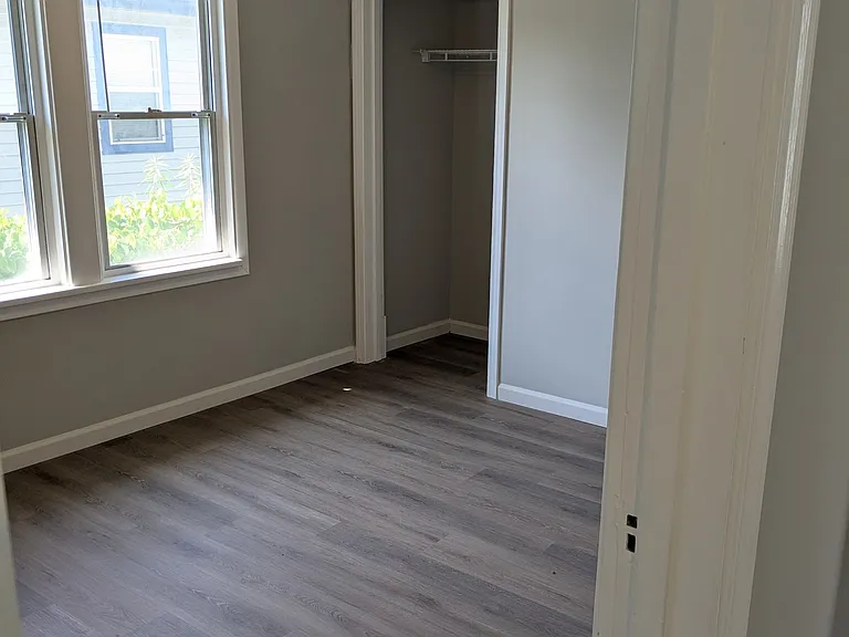 Angled view into bedroom
