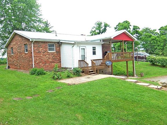 Back view and currently used as entrance