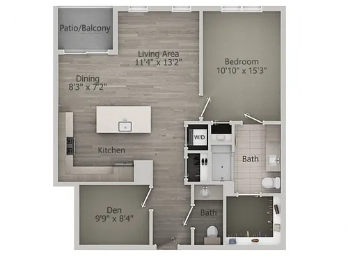 Floor plan Centerville (1br+d_c)