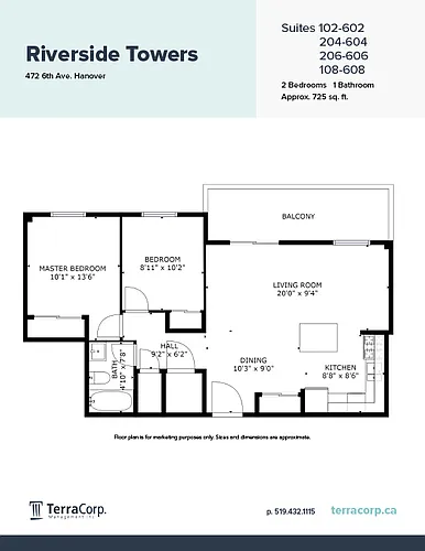 Floor plan The 02, 04, 06 & 08 Collection