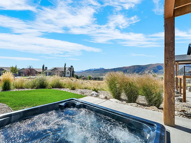 View from hot tub