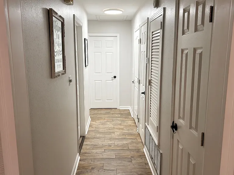 Bedroom Hallway (with a hall closet and linen closet)