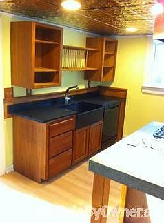 Kitchen
						:
						cherry, slate, concrete and marble make this new and unique!