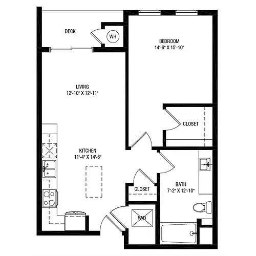 Floor plan Emory A1