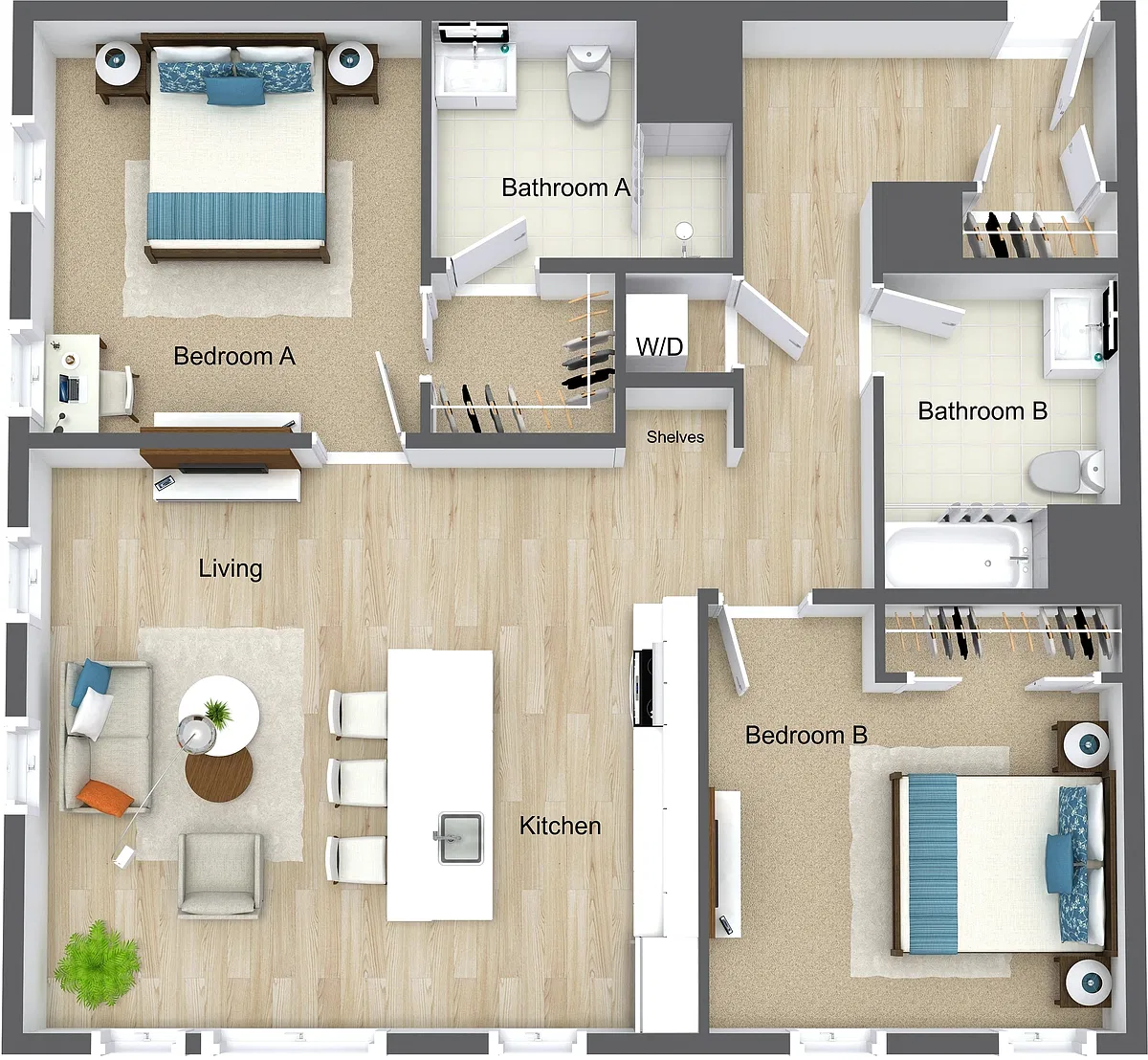 Floor plan B21