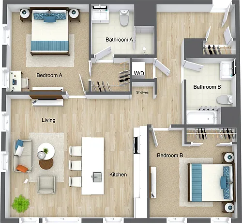 Floor plan B21