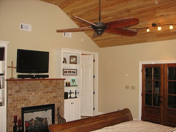 Master bedroom fireplace 