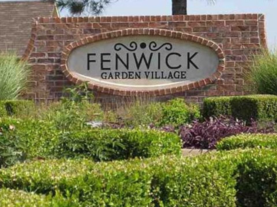 Gated landscaped entry 