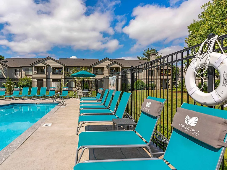 Lounge Chairs at Outdoor Pool