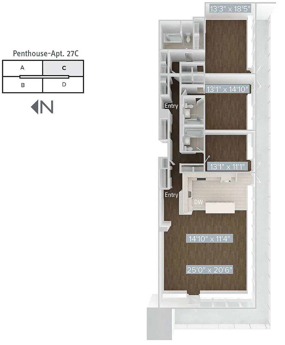 Floor plan C5P-1900-27C-Standard