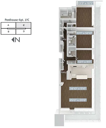 Floor plan C5P-1900-27C-Standard
