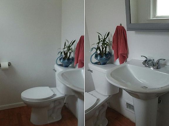 Main floor half bath