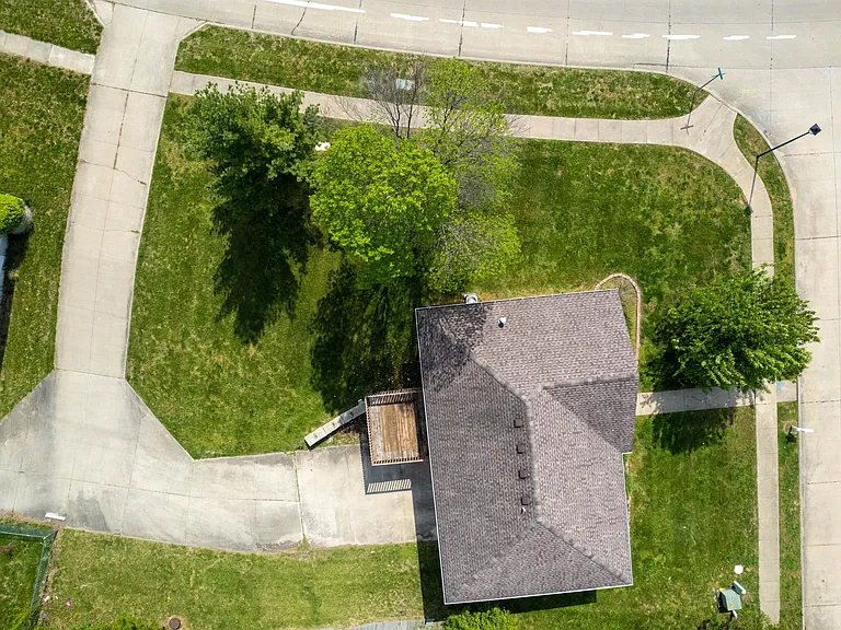 Direct overhead view