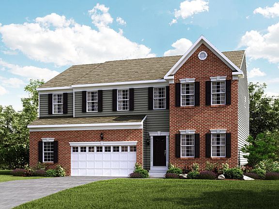 Elevation G Opt Partial Brick Front Garage Doors