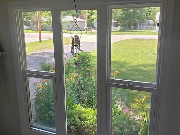 View of garden from foyer