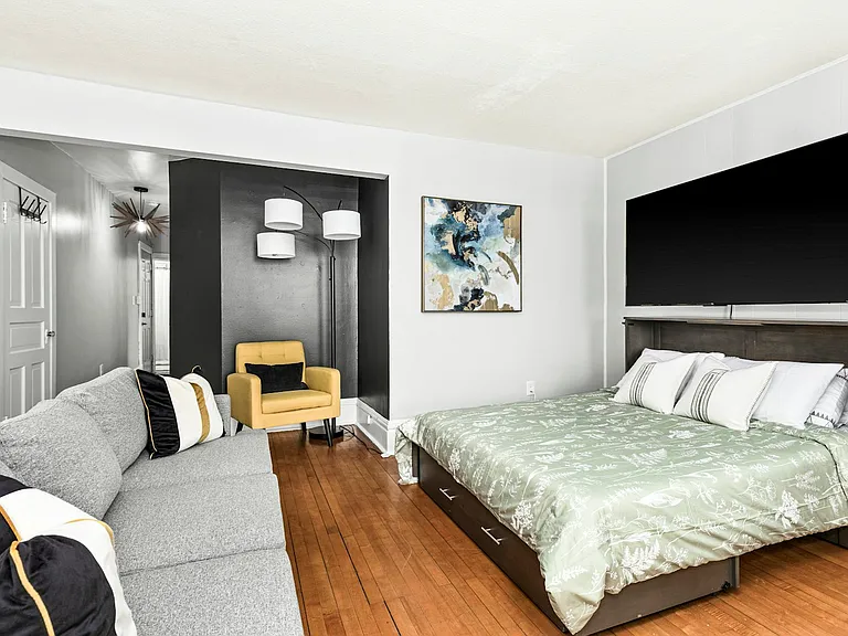 Entertainment Stand is a Murphy Bed!