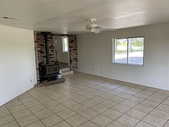 Family Room with wood burning stove