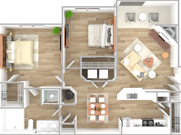 2 Bedroom | 1 Bath | 952 SF 2 Bedroom | 1 Bath | 952 SF