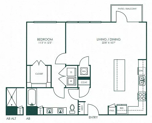 Floor plan A8