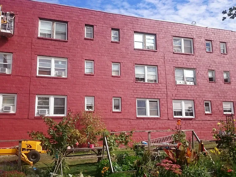 Restored back of building