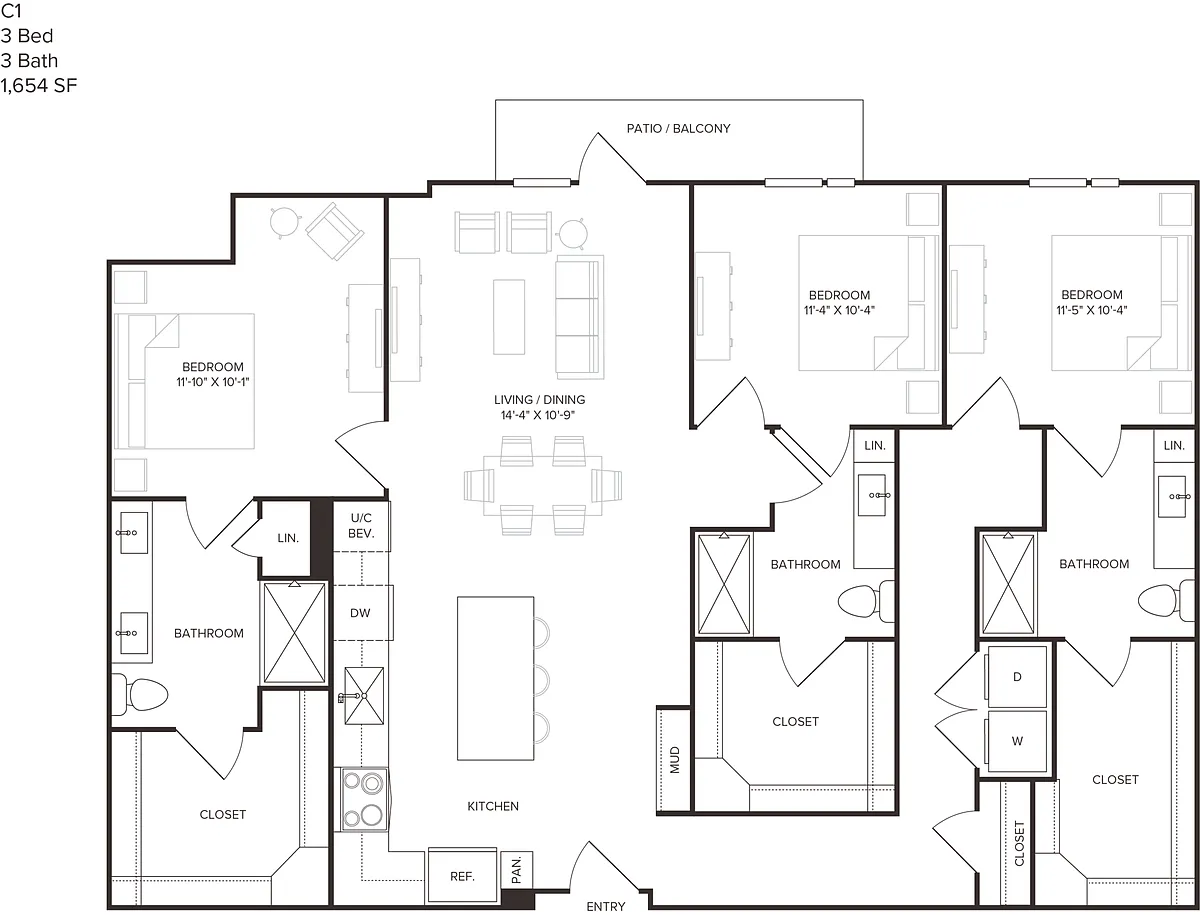 Floor plan C1