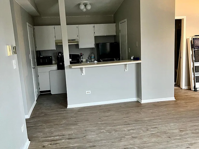 Open living/dining area