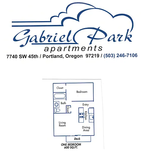 Floor plan Large 1x1