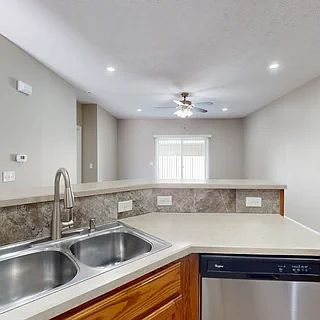 Kitchen Area / view of Living Room